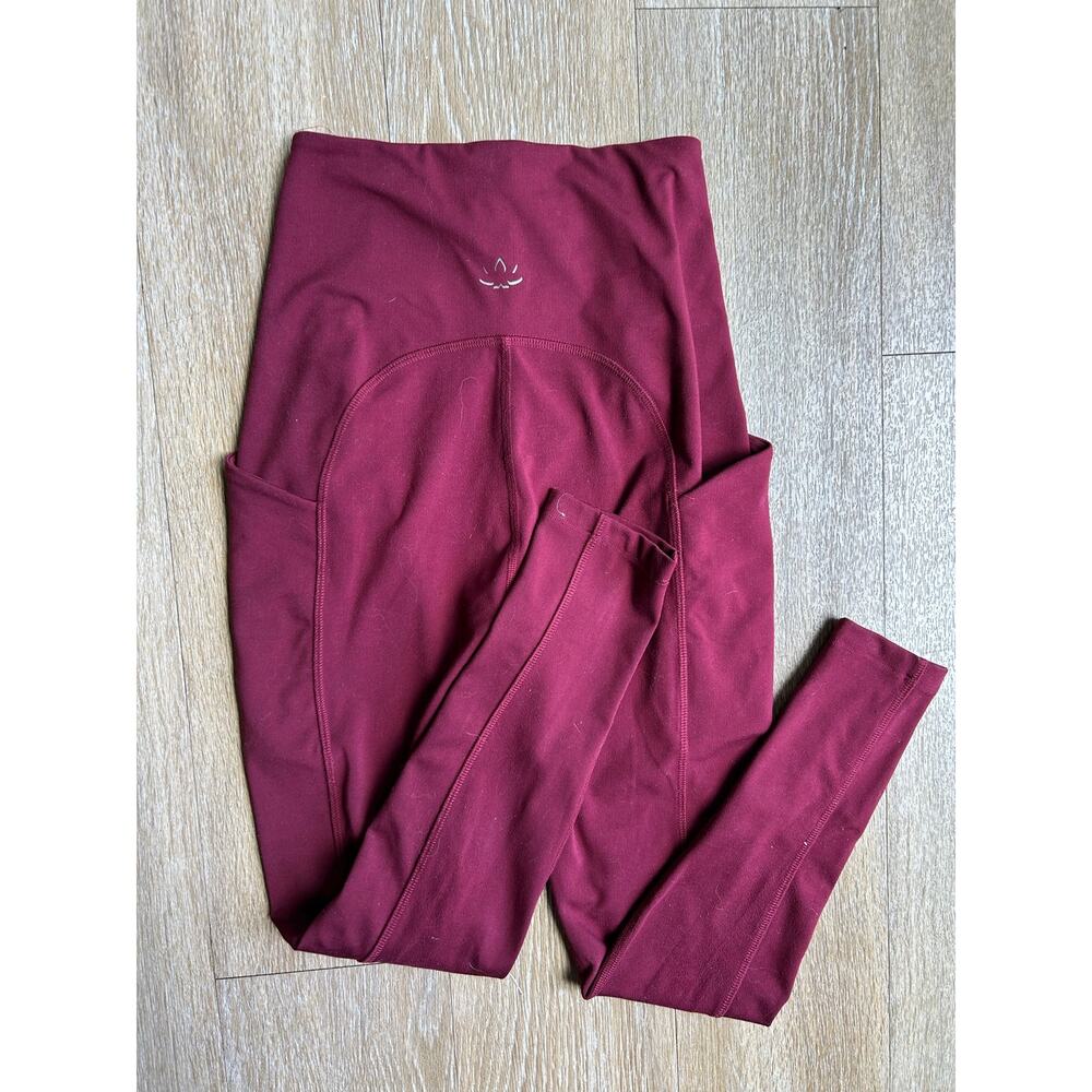 Beyond Yoga Spacedye Pocket HighWaisted Midi Legging Midnight Burgundy Heather